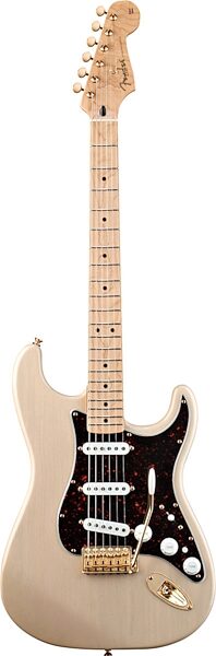 Fender Deluxe Players Stratocaster Electric Guitar (Maple with Gig Bag), Honey Blonde