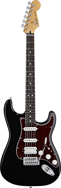 Fender Deluxe Lone Star Stratocaster Electric Guitar (With Gig Bag), Black