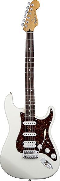 Fender Deluxe Lone Star Stratocaster Electric Guitar (With Gig Bag), Arctic White