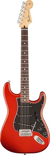 Fender Standard Stratocaster Satin Electric Guitar, with Rosewood Fingerboard, Flame Orange