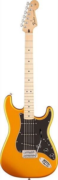 Fender Standard Stratocaster Satin Electric Guitar, with Maple Fingerboard, Blaze Gold