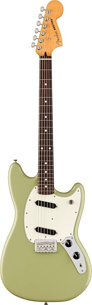 Fender Player II Mustang Electric Guitar, with Rosewood Fingerboard, Birch Green, Action Position Back