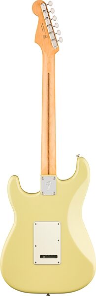 Fender Player II Stratocaster Electric Guitar, with Maple Fingerboard, Hialeah Yellow, Action Position Back
