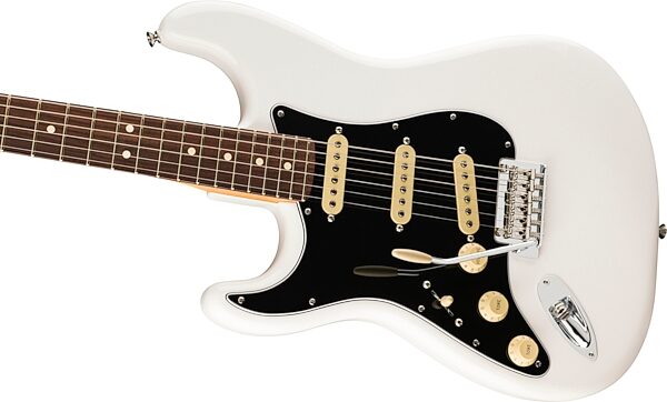 Fender Player II Stratocaster Electric Guitar, Left-Handed (with Rosewood Fingerboard), Polar White, Action Position Back