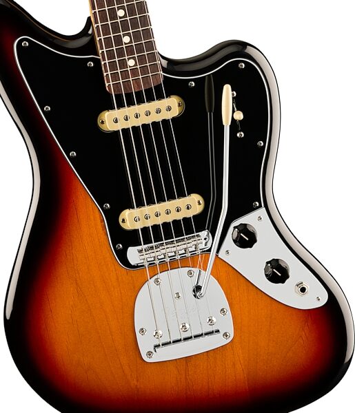 Fender Player II Jaguar Electric Guitar, with Rosewood Fingerboard, 3-Color Sunburst, Action Position Back