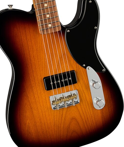 Fender Noventa Telecaster Electric Guitar (with Gig Bag), 2-Color Sunburst, USED, Blemished, Action Position Back