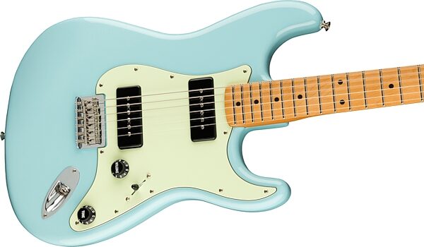 Fender Noventa Stratocaster Electric Guitar (with Gig Bag), Action Position Back