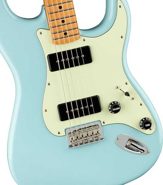 Fender Noventa Stratocaster Electric Guitar (with Gig Bag), Action Position Back