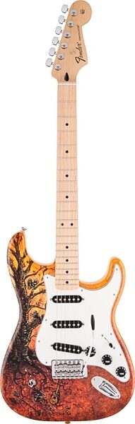 Fender Special Edition David Lozeau Stratocaster Electric Guitar (with Gig Bag), Tree of Life