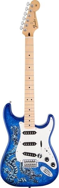Fender Special Edition David Lozeau Stratocaster Electric Guitar (with Gig Bag), Dragon