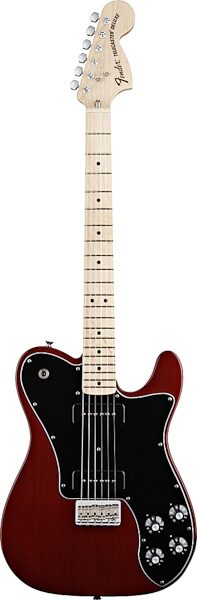 Fender Classic Player Telecaster Deluxe Electric Guitar with Black Dove Pickups (and Gig Bag), Crimson Red