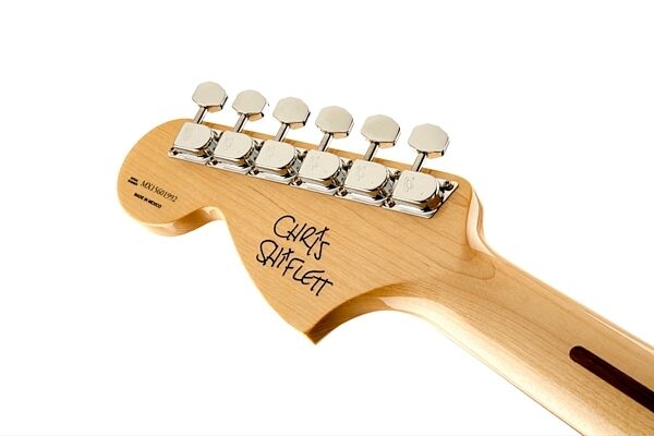 Fender Chris Shiflett Telecaster Deluxe Electric Guitar (with Case), Rosewood Fingerboard, Black Headstock Back