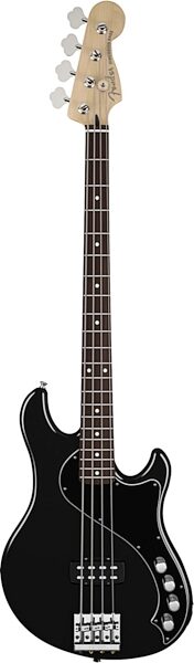Fender Deluxe Dimension IV Electric Bass, with Rosewood Fingerboard and Gig Bag, Black