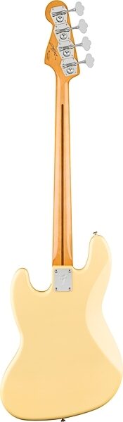 Fender Limited Edition Laura Lee Jazz Electric Bass, Rosewood Fingerboard (with Gig Bag), Vintage White, Action Position Back