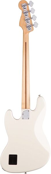Fender Deluxe Active Jazz Electric Bass (Rosewood, with Gig Bag), Olympic White Back
