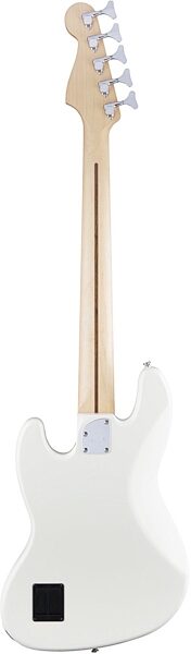 Fender Deluxe Active Jazz V Electric Bass, 5-String (with Gig Bag), Olympic White Back