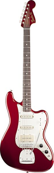 Fender Pawn Shop VI 6-String Electric Bass, Rosewood Fingerboard with Gig Bag, Candy Apple Red