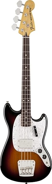 Fender Pawn Shop Mustang Electric Bass with Gig Bag, 3-Color Sunburst