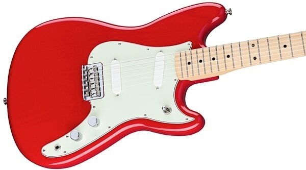 Fender Duo-Sonic Electric Guitar (Maple Fingerboard), Torino Red Body Right