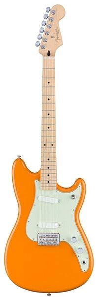 Fender Duo-Sonic Electric Guitar (Maple Fingerboard), Capri Orange
