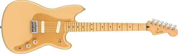 Fender Duo-Sonic Electric Guitar (Maple Fingerboard), Action Position Back