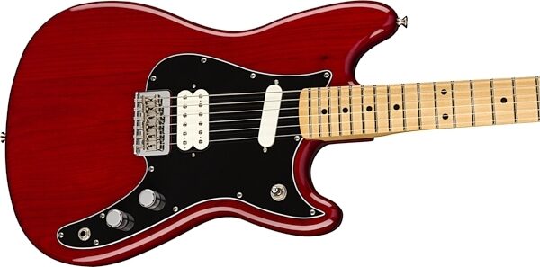 Fender Player Duo-Sonic HS Electric Guitar, Maple Fingerboard, Crimson Red Transparent, USED, Blemished, Action Position Back