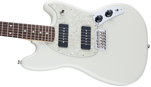 Fender Mustang 90 Electric Guitar, Olympic White View 5