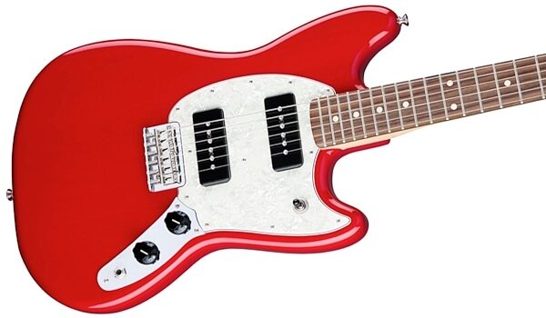 Fender Mustang 90 Electric Guitar, Torino Red Body Right