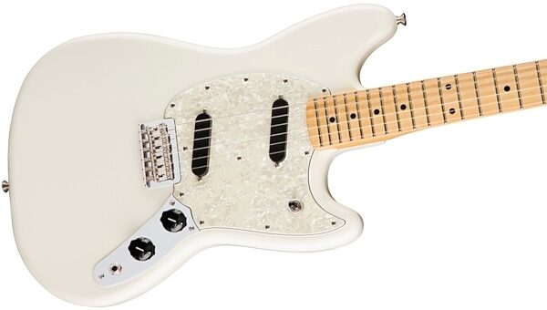 Fender Mustang Electric Guitar, Olympic White View 4