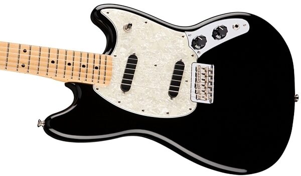 Fender Mustang Electric Guitar, Black View 2