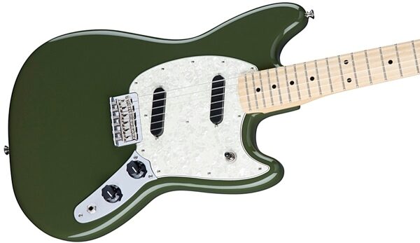 Fender Mustang Electric Guitar, Olive View 1