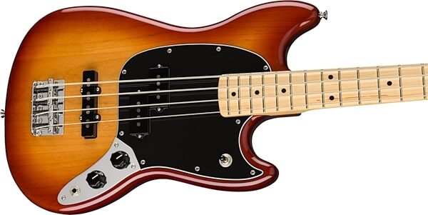 Fender Player Mustang Bass PJ Electric Bass, with Maple Fingerboard, Action Position Back