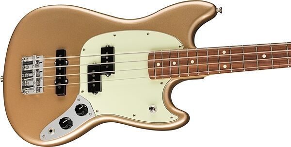 Fender Mustang PJ Pau Ferro Electric Bass, Action Position Back