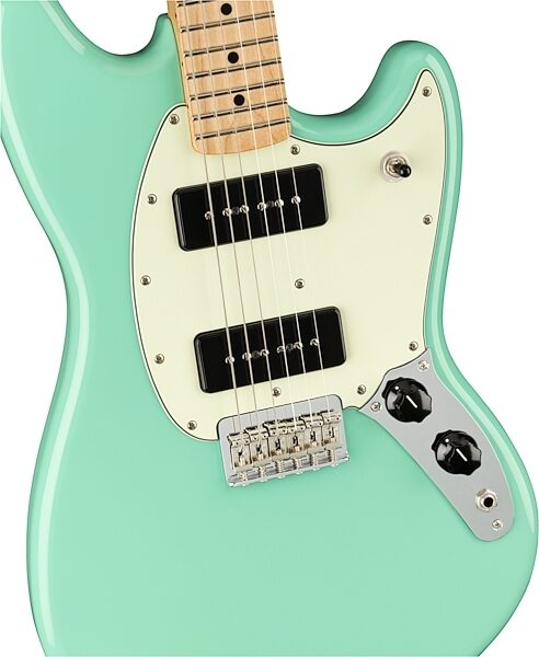 Fender Player Mustang 90 Electric Guitar, with Maple Fingerboard, Action Position Back