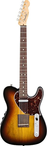 Fender Acoustasonic Telecaster Electric Guitar (with Gig Bag), Main