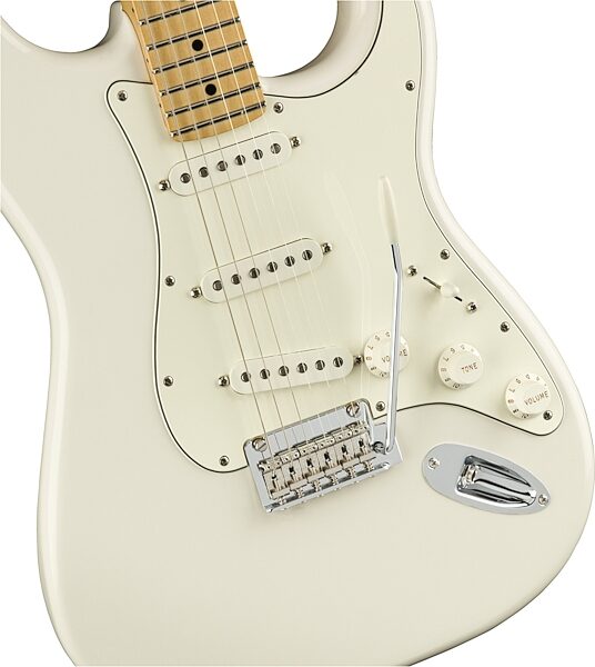 Fender Player Stratocaster Electric Guitar (Maple Fingerboard), Action Position Back