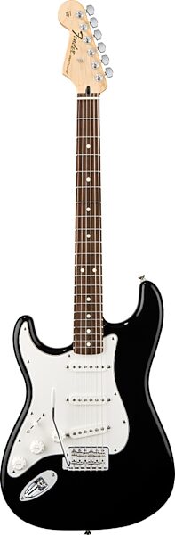 Fender Standard Left-Handed Stratocaster Electric Guitar (Rosewood Fingerboard), Black