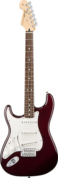 Fender Standard Left-Handed Stratocaster Electric Guitar (Rosewood Fingerboard), Midnight Wine