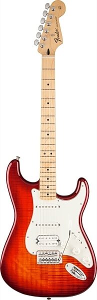 Fender Standard Stratocaster HSS Plus Top Electric Guitar, with Maple Fingerboard, Aged Cherry Burst