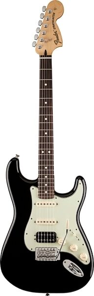 Fender Deluxe Lone Star Stratocaster Electric Guitar, Rosewood Fingerboard (with Gig Bag), Black