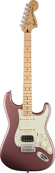 Fender Deluxe Lone Star Stratocaster Electric Guitar, Maple Fingerboard (with Gig Bag), Burgundy Mist