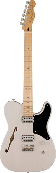 Fender Cabronita Telecaster Thinline Electric Guitar, with Maple Fingerboard and Gig Bag, White Blonde