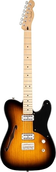 Fender Cabronita Telecaster Thinline Electric Guitar, with Maple Fingerboard and Gig Bag, 2-Color Sunburst