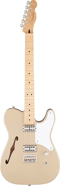 Fender Cabronita Telecaster Thinline Electric Guitar, with Maple Fingerboard and Gig Bag, Shoreline Gold