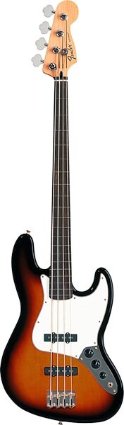 Fender Standard Fretless Jazz Electric Bass (Rosewood Fingerboard), Brown Sunburst