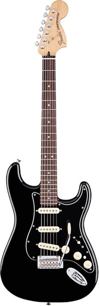 Fender Deluxe Stratocaster Electric Guitar (Rosewood Fingerboard, with Gig Bag), Black