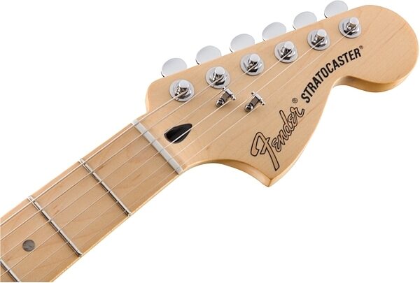 Fender Deluxe Stratocaster Electric Guitar (Maple Fingerboard, with Gig Bag), Headstock