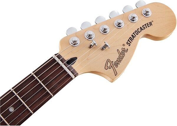 Fender Deluxe Stratocaster HSS Electric Guitar (Rosewood Fingerboard, with Gig Bag), Headstock Front