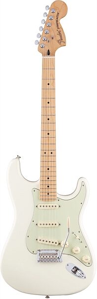 Fender Deluxe Roadhouse Stratocaster Electric Guitar (with Gig Bag), Olympic White