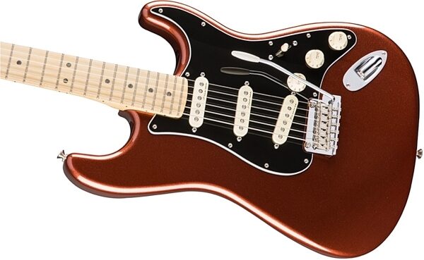 Fender Deluxe Roadhouse Stratocaster Electric Guitar (with Gig Bag), Classic Copper Body Left